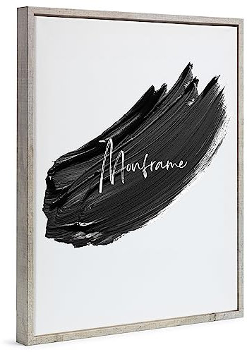 Monframe Schattenfugenrahmen - 30x90 cm - Wildeiche - für Leinwandbilder auf Keilrahmen - Leerrahmen ohne Glas und Rückwand