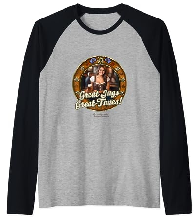 Apres Ski Fête Fille Bière Grands Cruches Great Times Apres Ski Manche Raglan