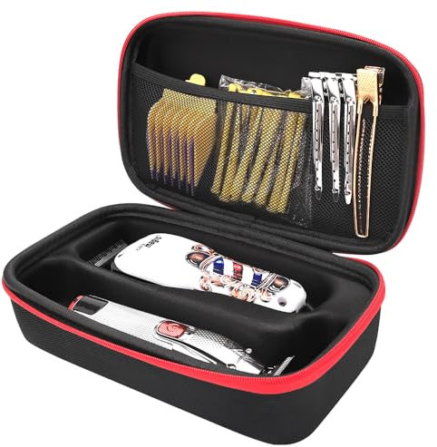 BARBERTOP Tool Bag,Case Compatible with Hair Clipper Barber, Trimmer Travel Storage Organizer for T Finisher Liner, Comb Cutting Guide, Clipper Blade Oil, Cleaning Brush and Other Grooming Kit(Small)