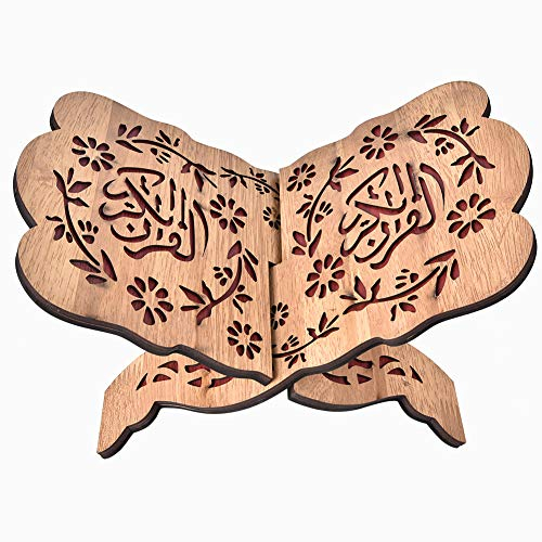 29,2 Cm Großes Islamisches Koran Bücherregal aus Holz, Bibelrahmen, Heiliger Buchhalter, Elegantes Dekor für das Muslimische Islam Festival