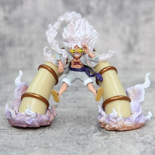 15cm One Piece Nikal Figue-Gear 5 Sangold Monkey D Luffy Action Model Doll, PVC Straw Hat, Luffy Battle Sheen Doll Collection Toy Decoration Gift