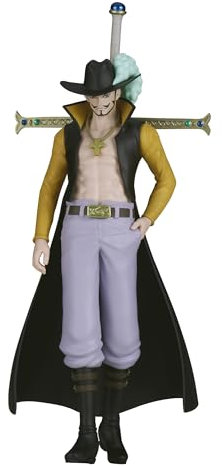 Banpresto- One Piece Dracule Mihawk Figura, Multicolor, Mediano (BP89726P)