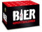 itenga Adventskalender Aufsatz für Bierkasten Männer Adventskalender Stülper - zum Selber Befüllen Bieradventskalender (Motiv rot schwarz weiss)