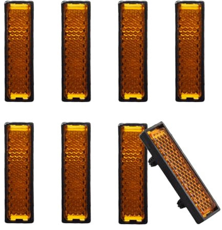 Reflectores de bicicleta de 8 piezas, reflectores para pedales de bicicleta, reflectores de hoja reflectantes, reflectores para bicicleta, juego de reflectores de bicicleta, pedal de advertencia de
