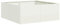 vidaXL Jardinera Acero Blanco 80x80x30 cm, macetero, Soporte para Plantas, lecho Elevado, Soporte para jardineras, Bandeja para Plantas