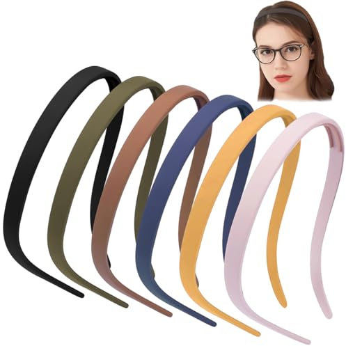 Hebterrka Damen Haarreifen 6er Set, Rutschfeste Kopfbänder Für Brillenträger, Bequeme Und Flexible Headbands, Ideal Für Alltag Und Geschenkideen