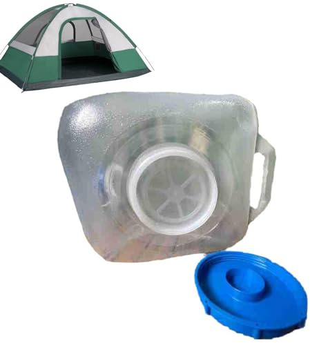 Botella de agua con grifo, botella de agua plegable de 20 l para camping, senderismo al aire libre y viajes de mochilero