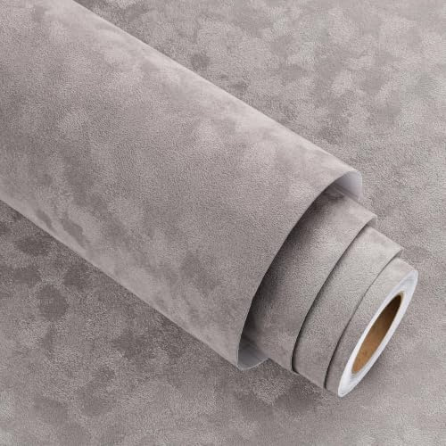 Stickyart Papel Pintado Pared Terciopelo Gris 30cmX200cm Papel Pintado Autoadhesivo Gris Vintage Terciopelo Vinilo Adhesivo Muebles Fieltro Adhesivo Vinilos Pared Dormitorio Rollo Encimera Joyeros