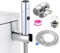 Portable Bidet Shower Kit, ABS Toilet Sprayer with Dual Mode, Shower with 2 Way Diverter, 150 cm Flexible Hose and Holder