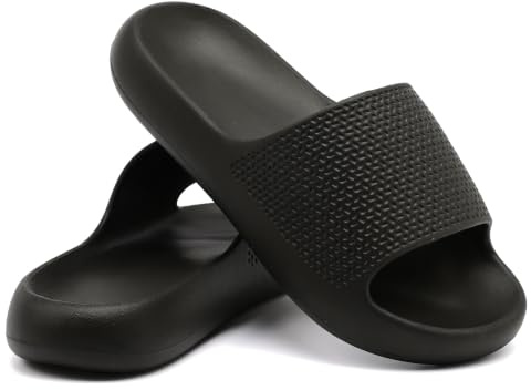 Uonesone Ciabatte Ortopediche donna estive da Spiaggia,Ciabatte uomo Asciugatura rapida Pantofole estive da spiaggia con suola spessa Sandali(Marrone scuro,40/41 EU)