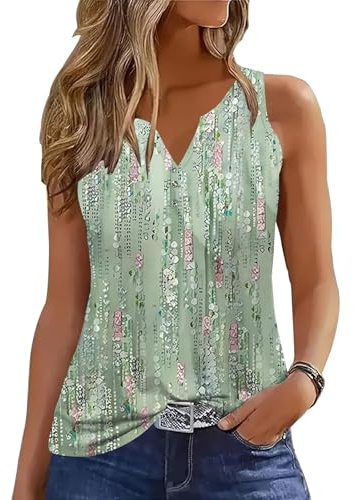 GRMLRPT Tank Top Dam, sommar, blus, ärmlös, t-shirt, överdelar, sommarmode, V-ringad, skjorta, blus, basic toppar (flera färger, S-XXL), GRÅ, XXL