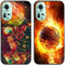 Lot de 2 coques de protection arrière en gel silicone TPU pour smartphone OPPO Reno 11