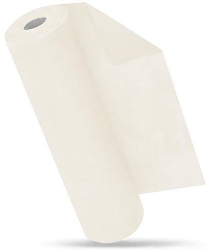 MODERNO Vlies Tischläufer Creme, Tischband Creme Ecru, Tischläufer Modern, Tischläufer Outdoor, Tischdeko, Partydeko für Geburtstag, Hochzeit, Festliche Dekoration, 30 cm x 25 m