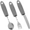 Hemobllo 1 ensemble Ustensiles Adaptés pour Personnes Âgées Ensemble de Vaisselle Tremblement Inoxydable Outils de Repas Portables pour Seniors Faciles à Utiliser Nettoyer