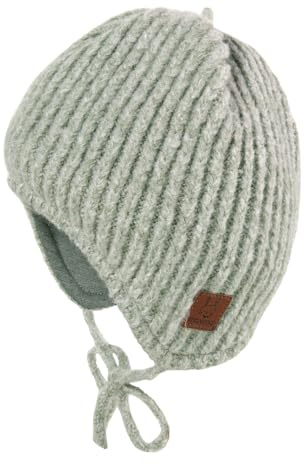 maximo Baby-Mütze ausgenäht, Rippe Jerseyfutter