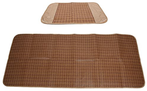 Tissting Kühlende Sommer Schlafmatte, Faltbare Polyester Matte für Zuhause Schule Studentenwohnheim, Antirutsch Gummibänder 4-Fach 90x200cm Atmungsaktiv
