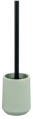 eluno WC-Garnitur TESERO mit Soft-Touch Oberfläche, freistehende WC-Bürste inkl. 1x schwarzer Ersatzbürstenkopf, Moderne Toilettenbürste für Badezimmer und Gäste-WC, aus robustem Kunststoff (Salbei)