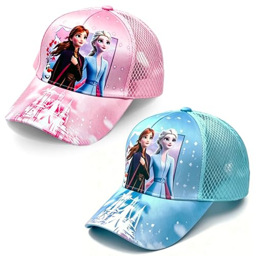 Basecap Mädchen,Kinder Cap Mädchen mit Verstellbare,Kinder Cap mit Cartoon-Muster LläSsige,100% UV Schutz,Geschenke Idee Mädchen Kinder
