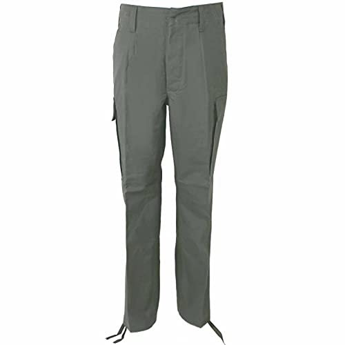 Leo Köhler Original Bundeswehr Hose gratis 1 Paar Hosengummis Moleskinhose nach TL gefertigt Feldhose Cargohose 100% Baumwolle robust langlebigOliv 52/9