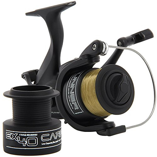 G8DS® EX40 4BB Karpfenläufer 40 Zwillingsgriff Angelrolle Karpfenrolle Freilaufrolle