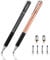 Mixoo Tablet Stift für Alle Tablets, 2 in 1 Präzision Tablet Stift, Kapazitive Touchscreen Stift, kompatibel für Smartphones/Tablets/Ipad (Shwarz + Roségold)