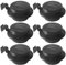 ZABY Gutter Solar Lights - 6 Pack Dusk to Dawn LED Fence Lights Clip Lighting - Waterproof Solar Garden Decoration Lights for Terrace Deck Porch Pathway