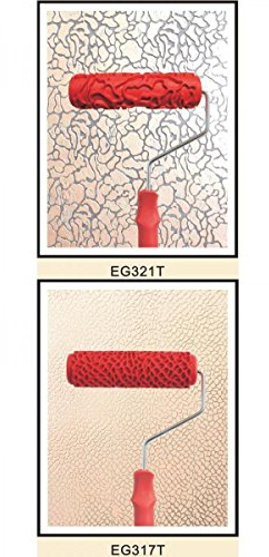 2x malerei Roller Ärmel Pinsel Kunst Empaistic Mit Griff Für DIY Dekor # 2