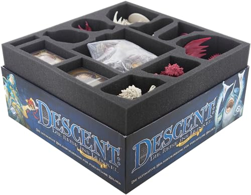 Feldherr Schaumstoff-Set kompatibel mit Descent: Reise ins Dunkel 2. Edition - Grundspiel-Box