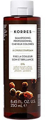 KORRES Argan Oil Shampoo, Reinigung und Pflege für coloriertes Haar, dermatologisch getestet & vegan, 400 ml (250ml)