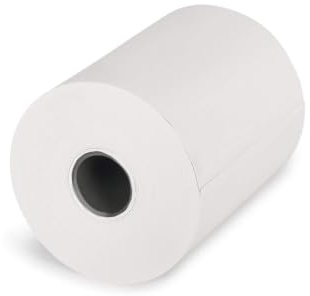 KK Verpackungen EC-Cash Thermorollen 57mm x 25m x 12mm | 100 x Rollen BPA frei | Kassenrollen 55g/m² Thermopapier Ø45mm | Für EC-Terminals, Registrierkassen, Waagen | Bonrollen