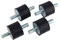 Gummipuffer M10, Gummilager, M10 40 * 30 Luftkompressorpumpe Anti-Vibrations-Stoßdämpfer mit Gummihalterung, Rauschunterdrückung Pufferung Schweißer Dämpfungselement für Luftkompressoren, Dieselm