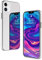 NALIA Spiegel Hartglas Hülle kompatibel mit iPhone 12 / iPhone 12 Pro, Mirror Hard-Case 9H Tempered Glass Cover & Silikon Bumper, Kratzfeste Handyhülle Schutzhülle Backcover Handy-Tasche - Silber