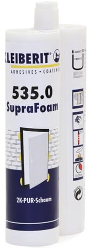 Kleiberit 535.0 SupraFoam – 2K-PUR-Montageschaum, schnellhärtend, emissionsarm, 250g Doppelkartusche