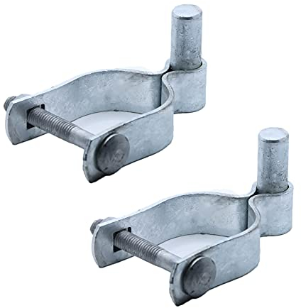 6.5 cm langer Kettenfalter, für Zauntorpfosten, Pfostentorscharnier, Mutter/Schraube für Scharnier enthalten