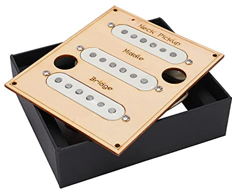 Ensemble de micros de manche, kit de micros simples en métal à câblage correct pour le jeu d'instruments pour la transformation(blanche)