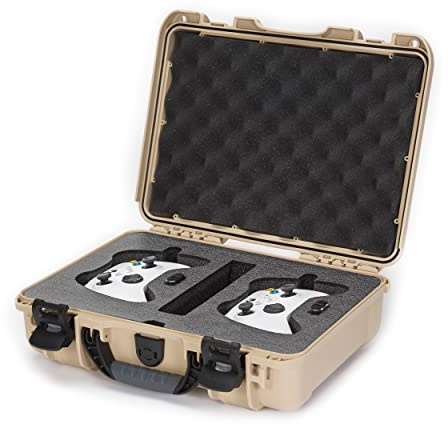 NANUK 910 Wasserdichtes Hartschalengehäuse mit Schaumstoffeinlage für Xbox-Controller, Hellbraun