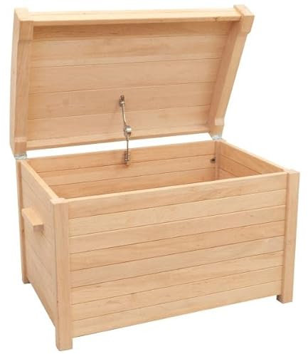 Holzspielzeug Peitz Große Massivholz-Schatzkiste | Schwere Aufbewahrungs-Box | Kinder-Piratentruhe | 6040