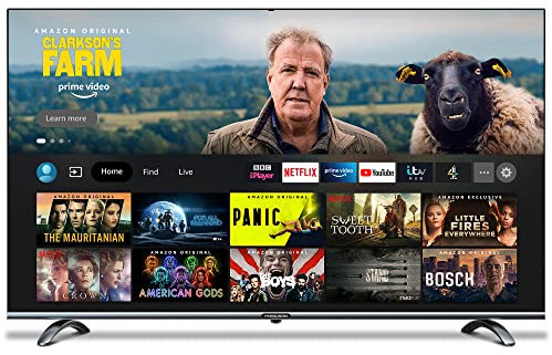Ferguson Y22X0234 43 inch Amazon Smart Fire TV with Alexa Voice Remote and Freeview Play, Access Prime TV, Netflix, Disney + Apple TV, HD Ready 2022 Model