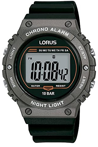 Lorus Men's Digital Quartz Watch with Silicone Strap