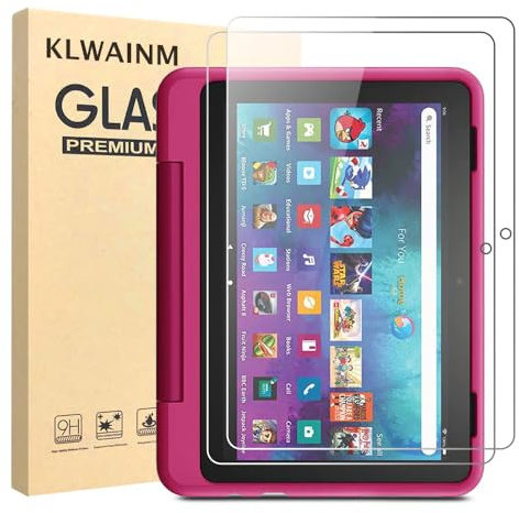 KLWAINM [2 Pack] Tempered Glass Screen Protector Compatible With 8 Kids Pro 2022&2024 Tablet with 2.5D 9H HD Anti Scratch Transparent Clear Bubble Free Protective Film