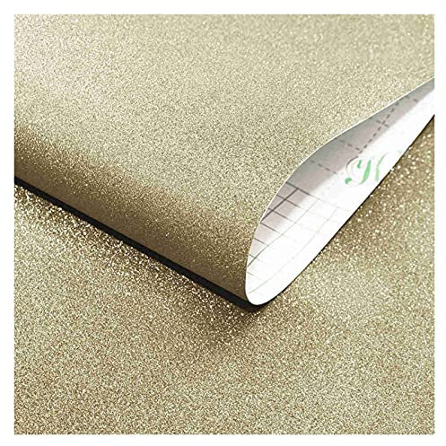 Wandsticker/Tapete Champagner-Glitzer Wallpapers Küche Schlafzimmer Kontakt Papier Wasserdicht DIY. Selbstklebende Wandaufkleber Raummöbel Renovierung Wandaufkleber Dekorative Tapeten ( Size : 1mx45cm