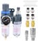 ZHONG AN 1/4 Inch Compressor Air Filter Pressure Regulator Water-oil Trap Separator Filter with Lubricator Cup AFC2000