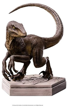Iron Studios Jurassic World Icons Figur Velociraptor C, 7 cm