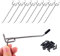 Yoaeyok 20 Stücke Lochwand Haken, 15cm Werkzeugwände Haken Pegboard Hooks Metall Lochwandhaken, Lochwand Zubehör Haken für Display Board Supermarktregale Baumärkte Regal Werkstatt, 3,2 cm Lochabstand