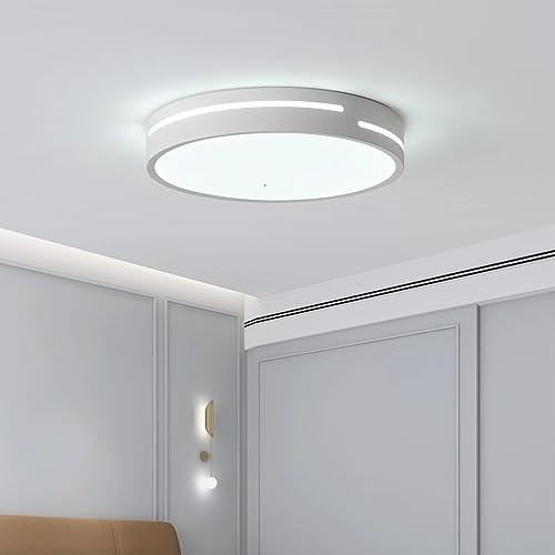 Huuloohuu LED Deckenlampe Modern Rund Ø30cm Deckenleuchte 26W 2600LM Led Lampen Deckenlampen 6000k Kaltes Licht Geeignet Für Schlafzimmer, Wohnzimmer, Küche, Bad, Flur, Büro