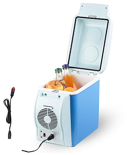 Enfriador De Coche Eléctrico De Bajo Ruido, 7,5 L, Coche 12 V, Refrigeradores Pequeños De Bajo Ruido, con Función De Enfriamiento Y Calefacción Enfriador De Bebidas para Auto, Nevera Portátil par