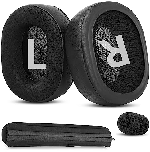YunYiYi Cloud Flight S Replacement Ear Pads Ear Cushions Compatible with HyperX Cloud Flight/Cloud Flight S/Cloud Stinger Core/Cloud Stinger Gaming Headset Headband Earpads Upgrade Spare Parts