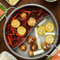 Stainless Steel Pot with Divider, Double-flavor Hot Pot, Twin Divided Hotpot, Home Kitchen Dual Sided Hot Pot Two-Flavor Soup Pot(30cm)