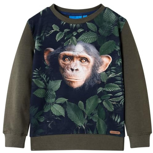 vidaXL Kinder-Sweatshirt Khaki 128