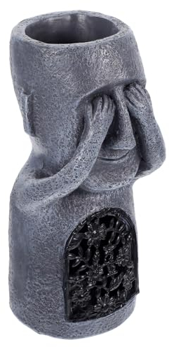 Zerodeko Osterinsel-Statue Große Skulptur Aus Kunstharz Gartenfigur Außenstatue Dekoration